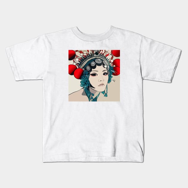 JAPANESE GIRL Kids T-Shirt by MAYRAREINART